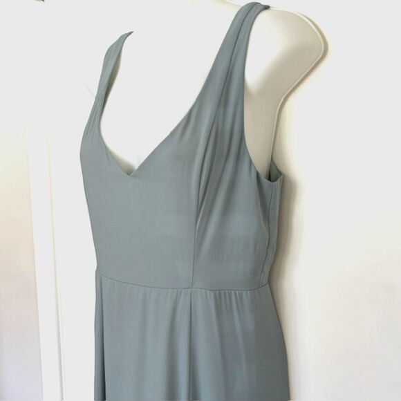 SHOW ME YOUR MUMU JENN SILVER SAGE DUSTY GREEN BRIDESMAID SIZE MEDIUM - Picture 4 of 9